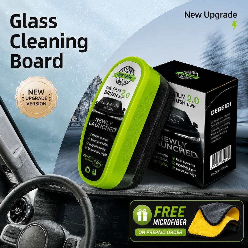 🔥 Buy 1 Get 1 FREE – Zenith Cart™ Car Windshield Cleaning Brush | Streak-Free Glass Cleaner | Easy Reach, Fast Cleaning