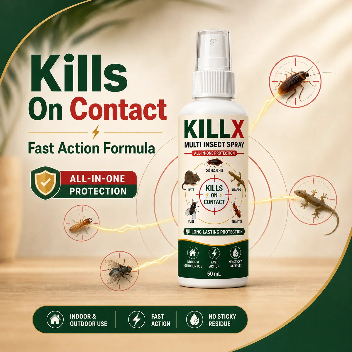 🚨 BUY 1 GET 2 FREE – KILLX Multi-Insect Spray | Powerful Pest Control for Home | Fast & Easy Pest Protection | Zenith Cart