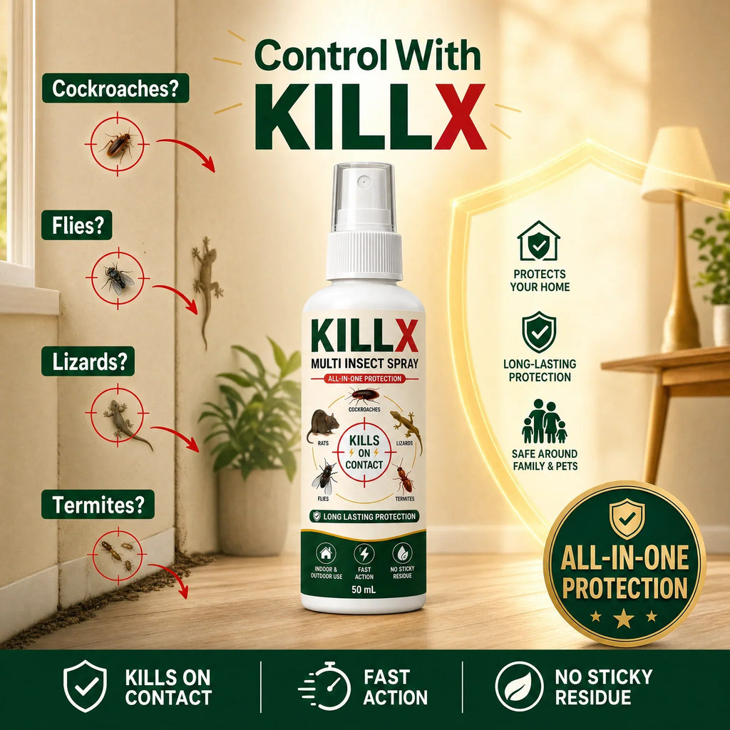 🚨 BUY 1 GET 2 FREE – KILLX Multi-Insect Spray | Powerful Pest Control for Home | Fast & Easy Pest Protection | Zenith Cart