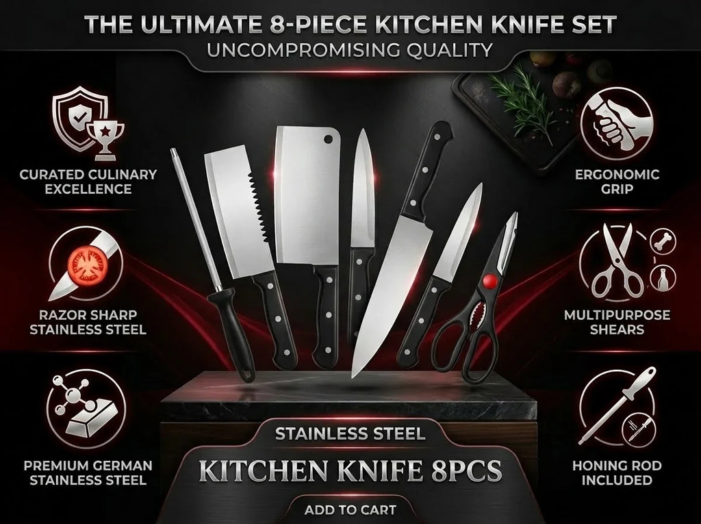 All-in-One 8-Piece Kitchen Knife Set | Chef's Choice